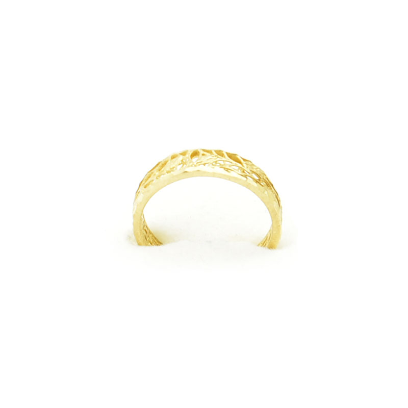 Elegancki złoty pierścionek rozmiar 15