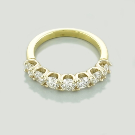 Złoty pierścionek Half Eternity - 1,75 ct.