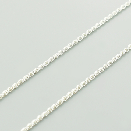 Srebrny łańcuszek korda 1,3 mm - 45 cm