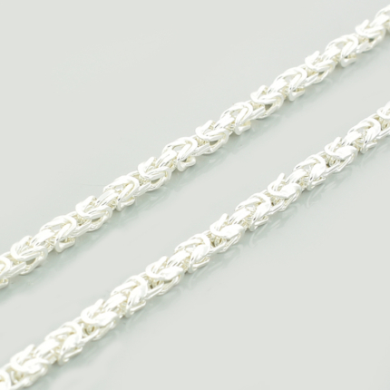 Srebrny łańcuszek splot królewski 60 cm gruby - 62,30g