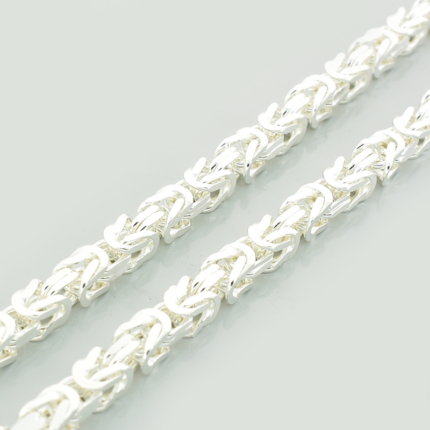 Srebrny łańcuszek splot królewski 60 cm b. gruby - 88,60 g
