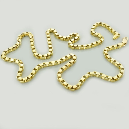 Złoty łańcuszek kostka 3,5mm- 60cm