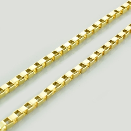 Złoty łańcuszek kostka 3,5mm- 60cm