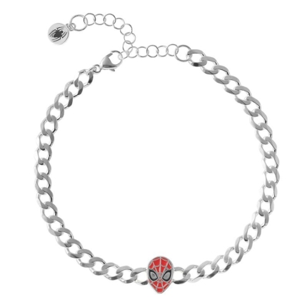 Srebrna bransoletka pancerka Spider-Man