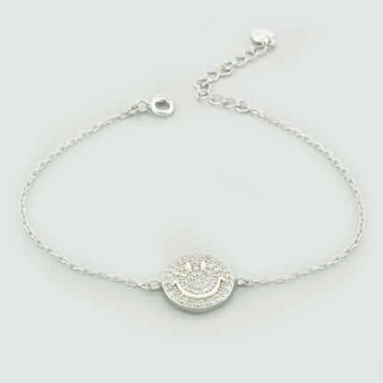 Srebrna bransoletka z emoji