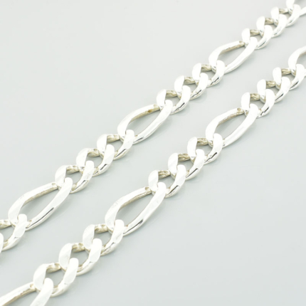 Srebrny łańcuch splot figaro 50 cm - 72,38 g