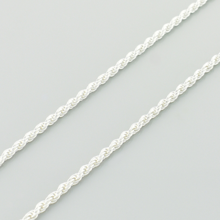 Srebrny łańcuszek korda 2 mm - 50 cm