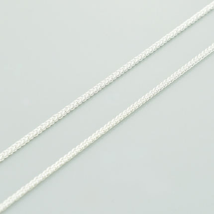 Srebrny łańcuszek lisi ogon cienki 50 cm