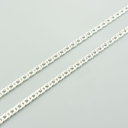 Srebrny łańcuszek podwójna pancerka 50 cm - 15,2 g