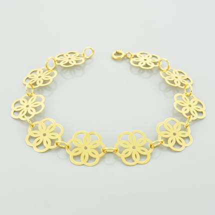 Złota bransoletka kwiaty życia - 5,30 g