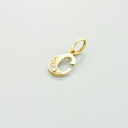 Złota zawieszka literka 