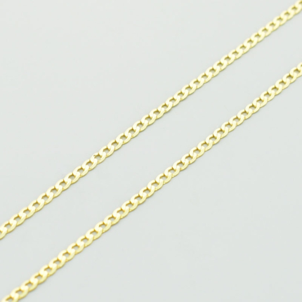 Złoty łańcuszek pancerka diamentowana 60cm - 2,09g