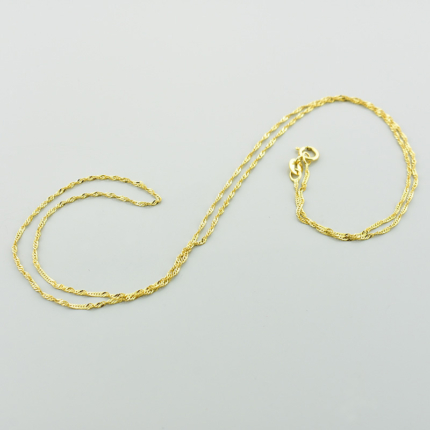 Złoty łańcuszek singapur 50 cm 0,75 g 333