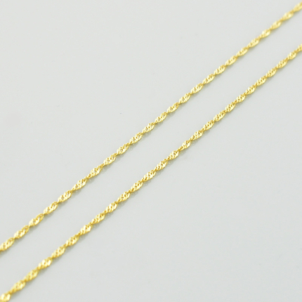 Złoty łańcuszek singapur 50 cm 0,75 g 333