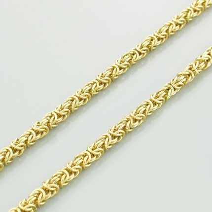 Złoty łańcuszek splot królewski 60 cm - 28 g