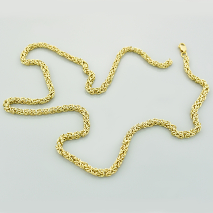 Złoty łańcuszek splot królewski 55 cm - 25,5 g